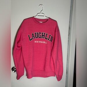 Crazy Apparel Pink Crew Neck Sweater